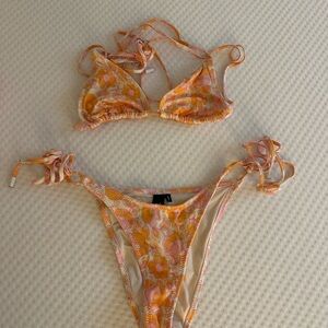 Triangl Pink and Orange Bikini